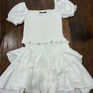 Katie J NYC White Smocked Ensemble